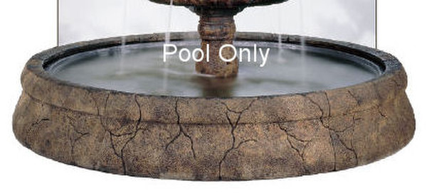 Replacement pool basin for repairs of fountains cement fiberglass